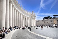 Roma, Piazza San Pietro, colonnato, Città del Vaticano
