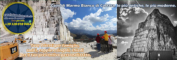 CAVEINFUORISTRADA, alle cave di marmo bianco di Carrara con il fuoristrada 4x4. Tour famiglia.